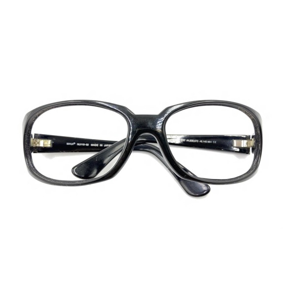 Maui Jim Sunglasses Black MJ110-02 made In JAPAN ONLY FRAME Maui Jim MJ 110-02 Black Wrap Sunglasses Frames 61-18 127  main image 4
